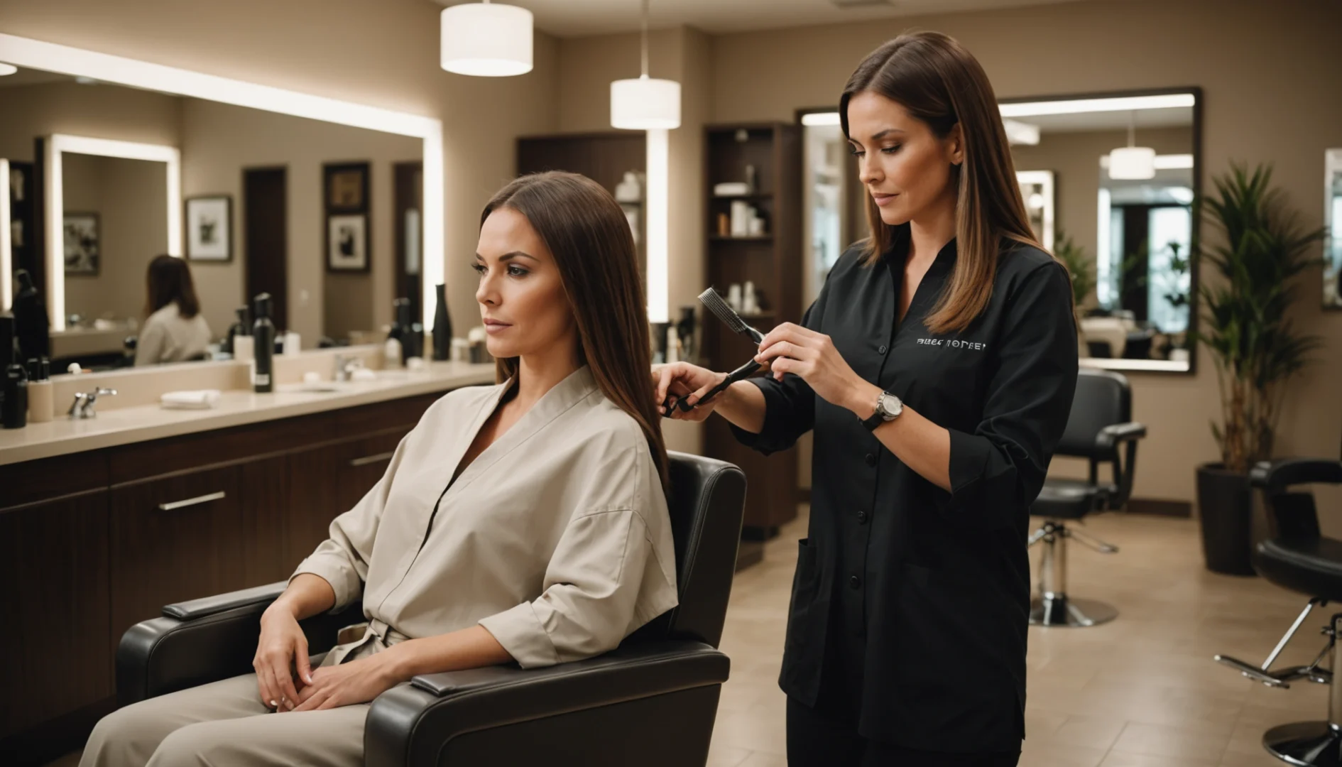 coloration sans ammoniaque après lissage brésilien