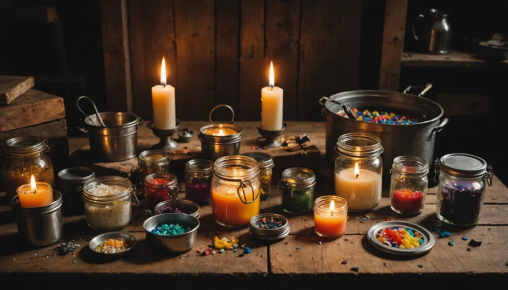 faire des bougies avec des restes
