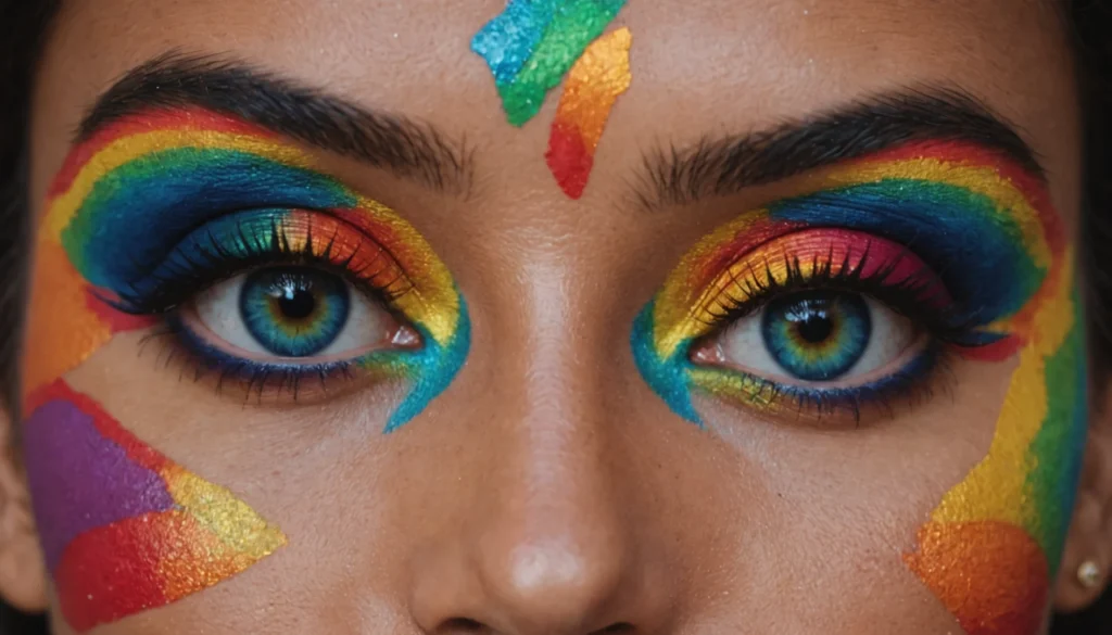 arc en ciel maquillage