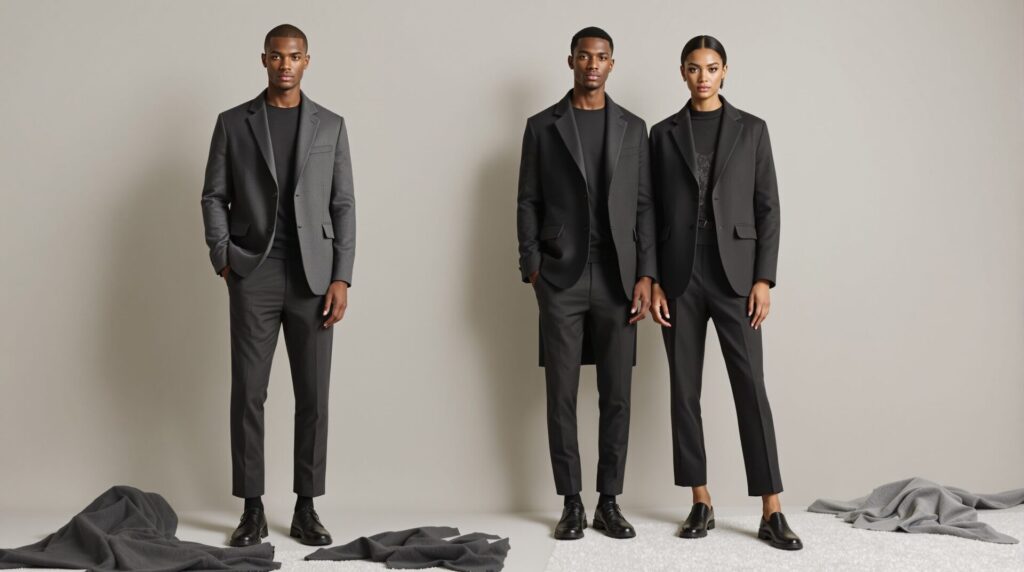 quelle couleur va avec le gris foncé vêtement