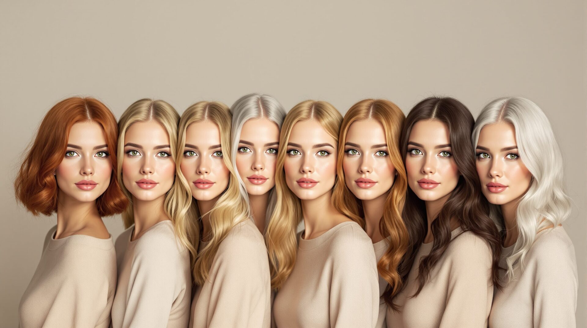 couleur de cheveux pour yeux vert et peau claire