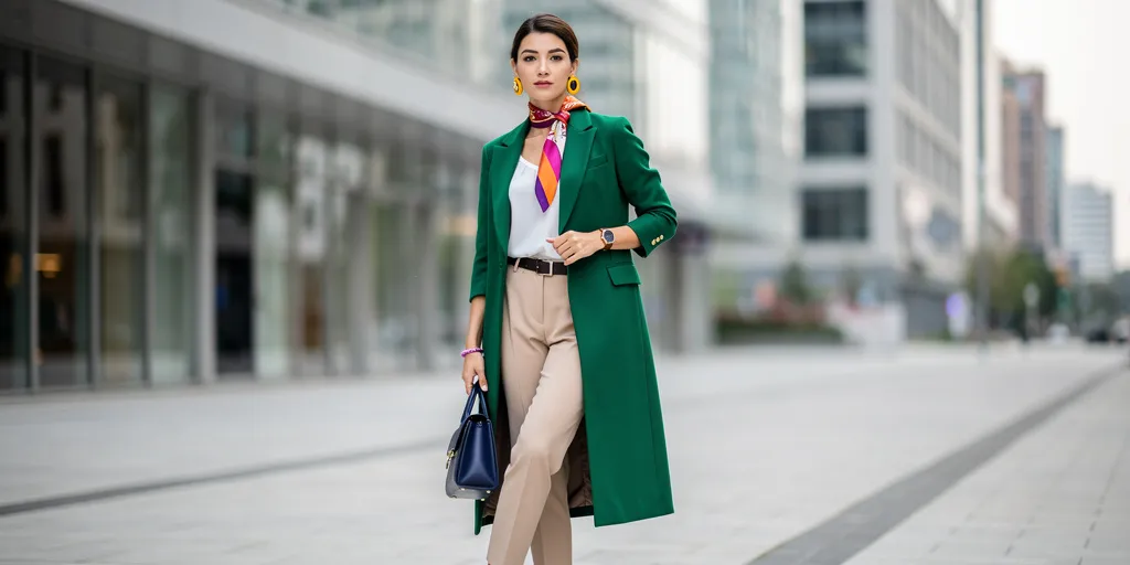 couleur qui va avec le vert vetement