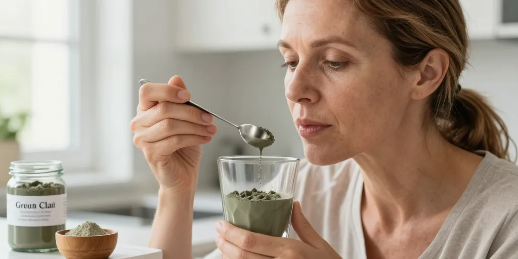 cure argile verte à boire