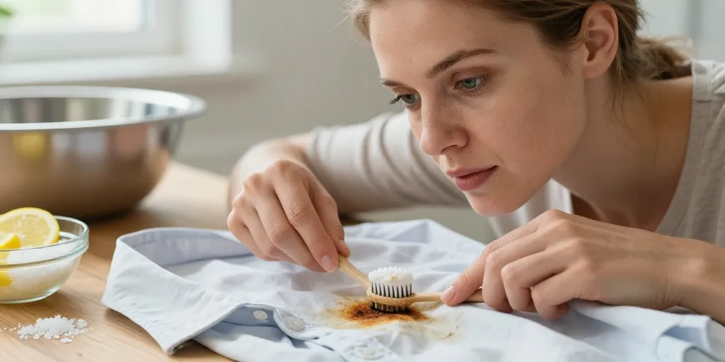 comment enlever des taches de rouille sur un tissu