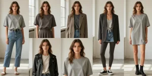 tenue avec t shirt oversize femme