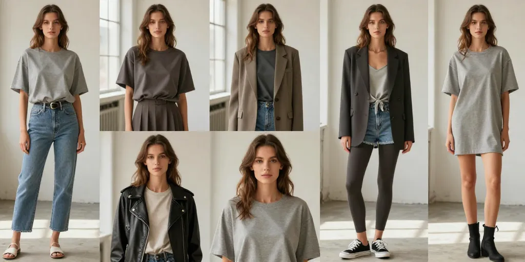 tenue avec t shirt oversize femme