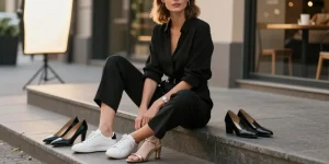 quelles chaussures avec une combinaison noire