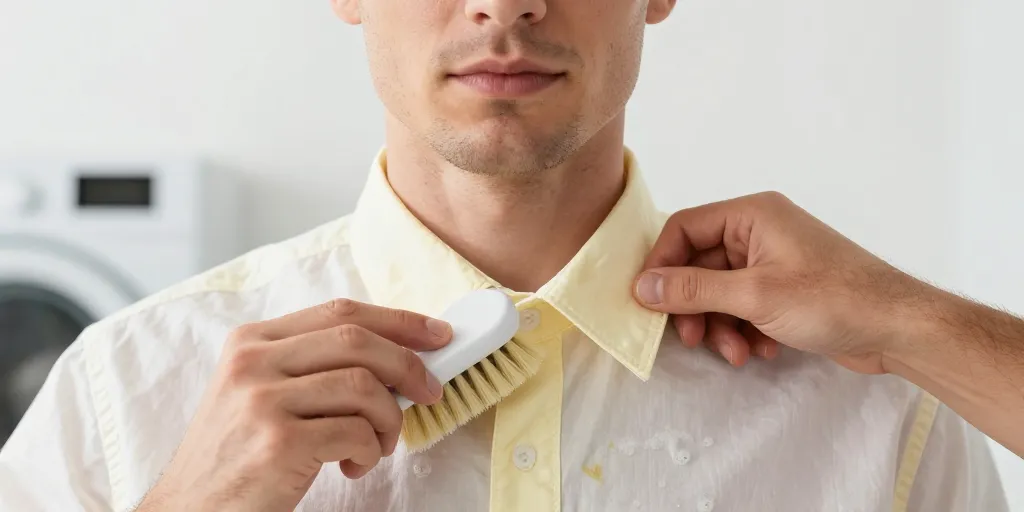 nettoyer un col de chemise