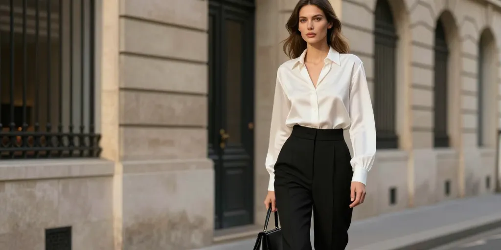 que mettre avec un pantalon noir femme