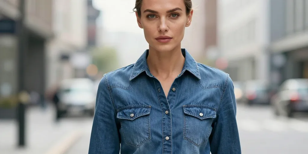 quoi mettre avec une chemise en jean