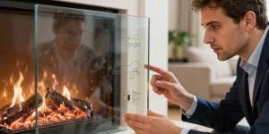 vitre autonettoyante pour insert
