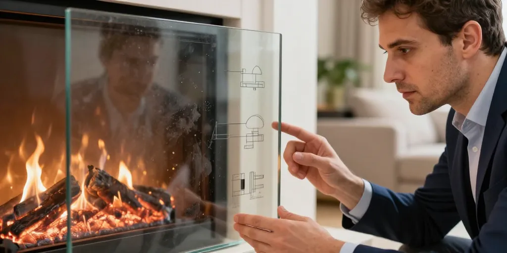 vitre autonettoyante pour insert